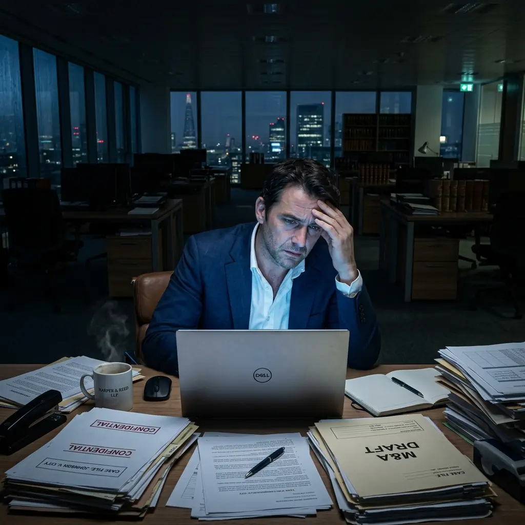 Attorney under pressure from manual docket checking late at night