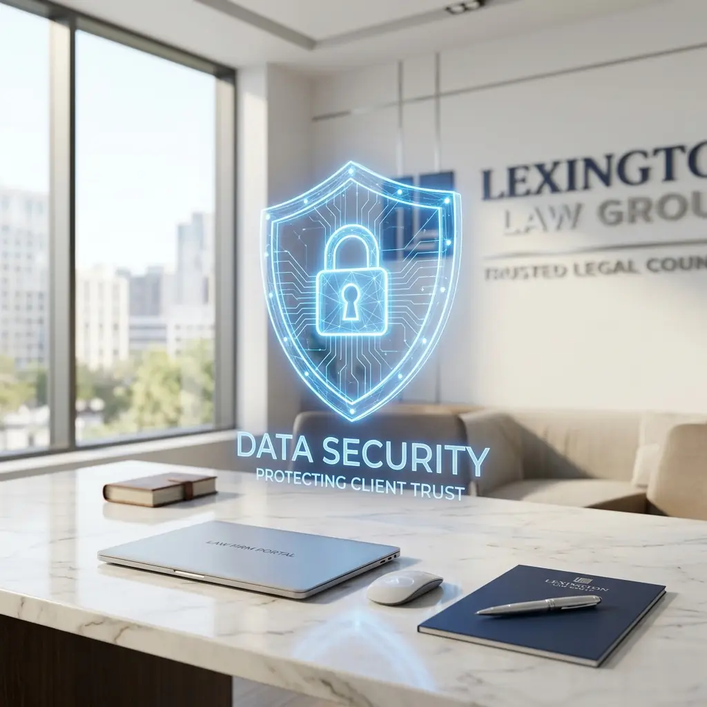 Bank-grade encryption vault representing LexRadar data security